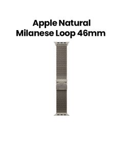 Apple Natural Milanese Loop S/M 46mm, Long Lasting Performance, Smooth Finish Design, Daily Wear And Long Use - Natural - MC7J4ZM/A