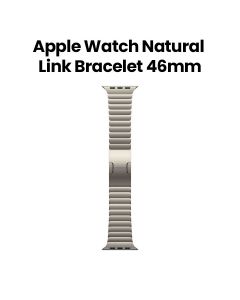 Apple Link Bracelet 46mm, Custom Butterfly Closure, High-Quality Material, Easy Adjustments, Compatible Design - Natural - MXMF3ZM/A