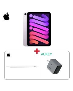 iPad Mini Bundle Apple iPad Mini 256GB Purple + Pencil + Aukey 45W Wall Charger (603001000002793,603001000000460,603001000007229)