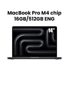 Apple MacBook Pro 16GB RAM 512GB SSD 14 Inch, M4 Chip With 10-Core CPU and 10-Core GPU, Liquid Retina XDR Display - Space Black - MW2U3ZS/A