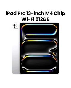 Apple Wi-Fi iPad Pro 8GB RAM 512GB Storage 13 Inch, M4 Chip, Standard Glass, Ultra Retina XDR Display, Slim And Lightweight Design - Silver - MVX53AB/A