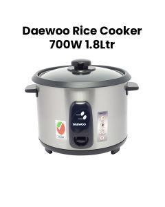 Daewoo Rice Cooker 1.8L Stainless Steel | DRC 4440