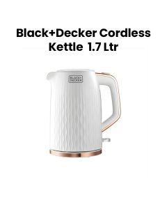 Black+Decker Cordless Kettle 2200W 1.7L - White | JC190W-B5
