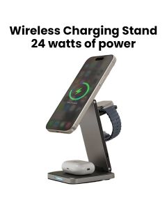 Heatz 24W Wireless Charging Stand - Black | ZC611