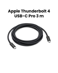 Apple Thunderbolt 4 USB-C Pro Cable 3m, USB 3.2 Data Transfer At Up To 40Gbps, HBR3 DisplayPort Video Output - Black - MW5H3ZM/A