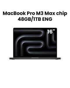Apple MacBook Pro 48GB RAM 1TB SSD 16 Inch, English Keyboard, M3 Max Chip, 16-Core CPU And 40-Core GPU - Space Black - MUW63ZS/A