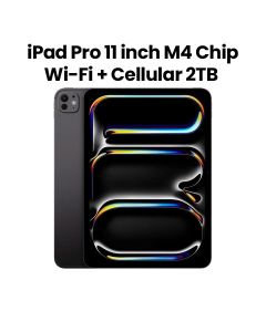 Apple Wi-Fi + Cellular iPad Pro 2TB Storage 11 Inch, M4 Chip, Ultra Retina XDR Display, Thin And Lightweight Design, Standard Glass - Space Black - MVW73AB/A