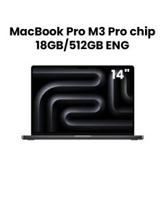 Apple MacBook Pro 18GB RAM 512GB SSD 14 Inch, M3 Pro Chip, 11-Core CPU And 14-Core GPU, Liquid Retina XDR Display - Space Black - MRX33ZS/A