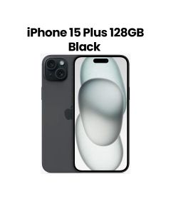 Apple iPhone 15 Plus 128GB Storage 6.7 Inch, Super Retina XDR Display, A16 Bionic Chip, 48MP Main Camera, MagSafe Wireless Charging - Black - MU0Y3AA/A
