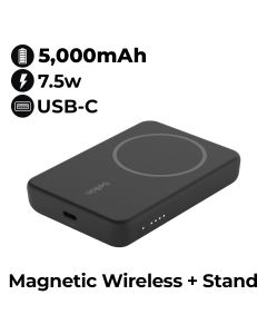 BELKIN BoostCharge Magnetic Wireless Power Bank 5K + Stand - Black | BPD004BTBK