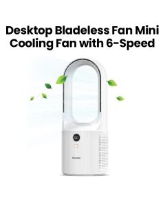 Moxedo Desktop Mini Cooling Bladeless Fan - White | MX-DF011