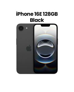 Apple iPhone 16E 8GB RAM 128GB Storage Dual SIM 5G Smartphone 6.1 Inch, Super Retina XDR OLED Display, High-Resolution Photography - Black - MD1F4AE/A