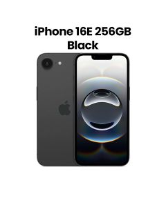 Apple iPhone 16E 8GB RAM 256GB Storage Dual SIM 5G Smartphone 6.1 Inch, Super Retina XDR OLED Display, High-Resolution Photography - Black - MD1H4AE/A