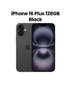 Apple iPhone 16 Plus 128GB Storage 6.7 Inch, Camera Control, Up To 27 Hours Video Playback, A18 Chip, Superfast Performance, Action Button - Black - MXVA3AE/A
