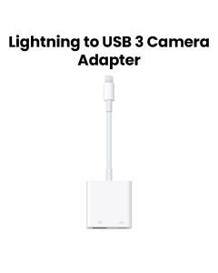 Apple Lightning To USB 3 Camera Adapter, High-Speed Data Transfer, Compact And Lightweight Design - White - MX5J3ZM/A