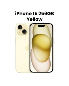 Apple iPhone 15 256GB Storage Dual Sim 6.1 Inch, Super Retina XDR Display, A16 Bionic Chip, 6‑Core CPU And 5‑Core GPU, FaceTime - Yellow - MTP83AA/A