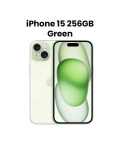 Apple iPhone 15 256GB Storage Dual Sim 6.1 Inch, Super Retina XDR Display, A16 Bionic Chip, 6‑Core CPU And 5‑Core GPU, FaceTime - Green - MTPA3AA/A
