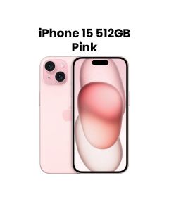 Apple iPhone 15 512GB Storage Dual Sim 6.1 Inch, Super Retina XDR Display, A16 Bionic Chip, 6‑Core CPU And 5‑Core GPU, FaceTime - Pink - MTPD3AA/A