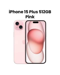 Apple iPhone 15 Plus 512GB Storage 6.7 Inch, Super Retina XDR Display, A16 Bionic Chip, 48MP Main Camera, MagSafe Wireless Charging - Pink - MU1J3AA/A