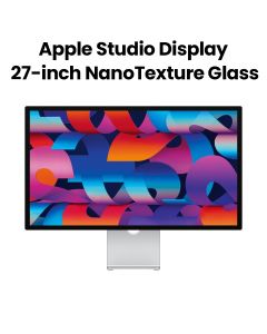 Apple Studio Display Nano-Texture Glass With Tilt Adjustable Stand 27 Inch, 5K Retina Display, 12MP Ultra-Wide Camera, Three USB-C Ports - Silver - MMYW3AB/A