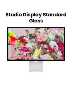 Apple Studio Display Standard Glass With Tilt And Height Adjustable Stand, 12MP Ultra-Wide Camera, 5K Retina Display - Silver - MYJG3AB/A