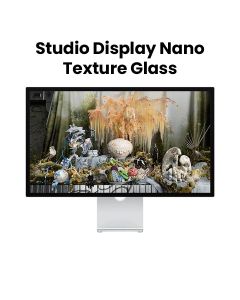 Apple Studio Display Nano-Texture Glass With Tilt And Height Adjustable Stand, 12MP Ultra-Wide Camera, 5K Retina Display - Silver - MYJK3AB/A