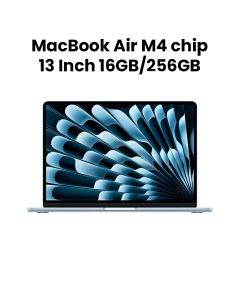 Apple MacBook Air 16GB RAM 256GB SSD 13 Inch, M4 Chip, 10-Core CPU And 8-Core GPU, Liquid Retina Display - Sky Blue - MC6T4AB/A