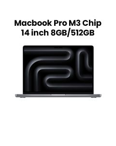 Apple MacBook Pro 8GB RAM 512GB SSD 14 Inch, M3 Chip, 8-Core CPU and 10-Core GPU, Liquid Retina XDR Display - Space Gray - MTL73ZS/A