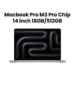 Apple MacBook Pro 18GB RAM 512GB SSD 14 Inch, M3 Pro Chip, 11-Core CPU And 14-Core GPU, Liquid Retina XDR Display - Silver - MRX63ZS/A