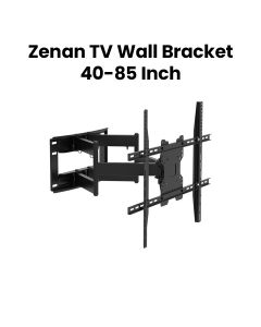 Zenan Extendable Wall Bracket Stand 40-85 Inch, Stable Support Design, Stylish Black Finish, Low Profile Structure - Black - ZTS-WM041