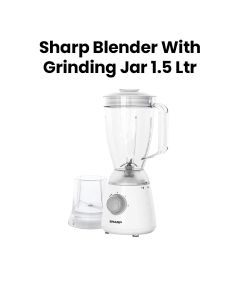 Sharp Blender with Grinding Jar 400W 1.5L - White | EM-TP12-W3