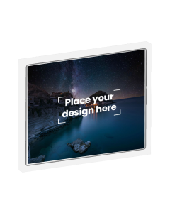A3 Photo Lighted Frame Printed with Your Personalized Design - White