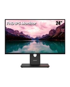 Lenovo ThinkVision 24-Inch FHD IPS Monitor, 100Hz Refresh Rate, NearEdgeless Display, TUV Low Blue Light & HDMI Connectivity | Black - 64A4MAT2UK