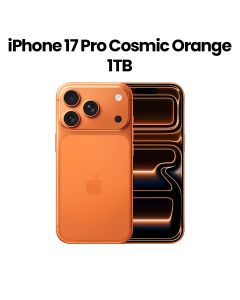 Apple iPhone 17 Pro 12GB RAM 1TB Storage 6.3 Inch, Super Retina XDR, Water and Dust Resistant - Cosmic Orange - MG8E4AH/A