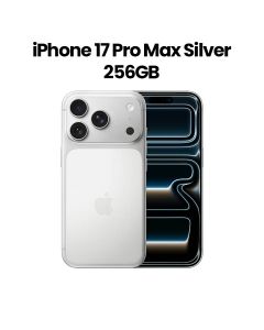 Apple iPhone 17 Pro Max 12GB RAM 256GB Storage 6.9 Inch, Super Retina XDR, Pro-Level Performance - Silver - MFY84AH/A