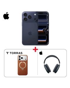 iPhone Pro Max Premium Bundle Apple iPhone 17 Pro Max 256GB + AirPods Max + Torras QPro Leather Case (603001000008851,603001000012774,301031000000104)