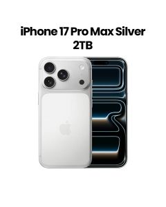 Apple iPhone 17 Pro Max 12GB RAM 2TB Storage 6.9 Inch, Super Retina XDR, Pro-Level Performance - Silver - MFYJ4AH/A