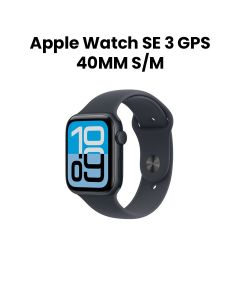 Apple Watch SE 3 Smartwatch 40mm S/M, Fitness And Sleep Trackers, Heart Rate Monitor, Retina Display, Water Resistant - Midnight - MEH94AF/A