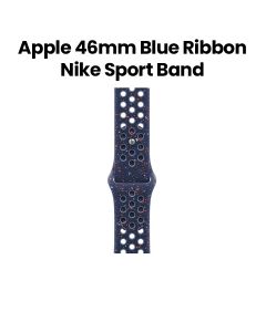 Apple Nike Sport Band M/L 46mm, Pin-And-Tuck Closure, Durable And Lightweight Design - Blue Ribbon - MGCA4ZM/A