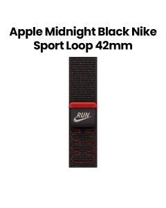 Apple Nike Sport Loop 42mm, Hook-And-Loop Fastener, Gentle Weave Texture, Secure And Adjustable Fit - Midnight Black - MGCX4ZM/A