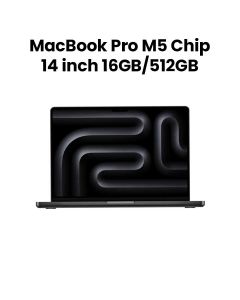 Apple MacBook Pro 16GB RAM 512GB SSD 14 Inch, M5 Chip, 10-Core CPU and 10-Core GPU, Liquid Retina XDR Display - Space Black - MDE04ZS/A