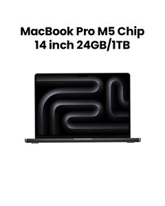 Apple MacBook Pro 24GB RAM 1TB SSD 14 Inch, M5 Chip, 10-Core CPU and 10-Core GPU, Liquid Retina XDR Display - Space Black - MDE34ZS/A