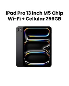 Apple Wi-Fi + Cellular iPad Pro 256GB Storage 13 Inch, Standard Glass, Ultra Retina XDR Display - Space Black - ME7W4AB/A