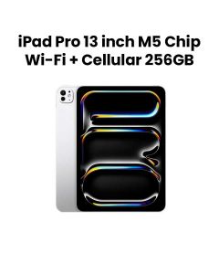 Apple Wi-Fi + Cellular iPad Pro 256GB Storage 13 Inch, Standard Glass, Ultra Retina XDR Display - Silver - ME7X4AB/A