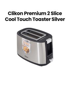 Clikon Premium 2-Slice Cool Touch Toaster 650–750W – Silver | CK2458