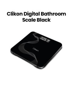 Clikon Digital Bathroom Scale 150kg / 330lb – Black | CK4017