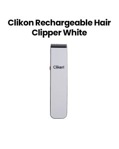 Clikon Rechargeable Hair Clipper with Adjustable Comb – White | CK3216