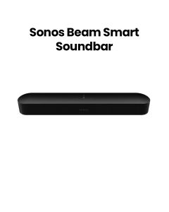 Sonos Beam Gen 2 Smart Soundbar With Dolby Atmos, 3D Surround Sound Effect, Crystal Clear Dialogue, Easy Setup - Black - BEAM2UK1BLK