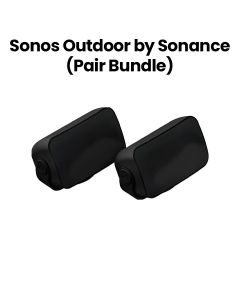 Sonos Outdoor By Sonance Speakers, Smooth Powerful Sound, Supports Up To 3 Speaker Pairs, Passive Speaker Design - Black - SONANCE-PAIR-BLK