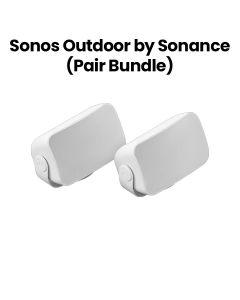 Sonos Outdoor By Sonance Speakers, Smooth Powerful Sound, Supports Up To 3 Speaker Pairs, Passive Speaker Design - White - SONANCE-PAIR-WH